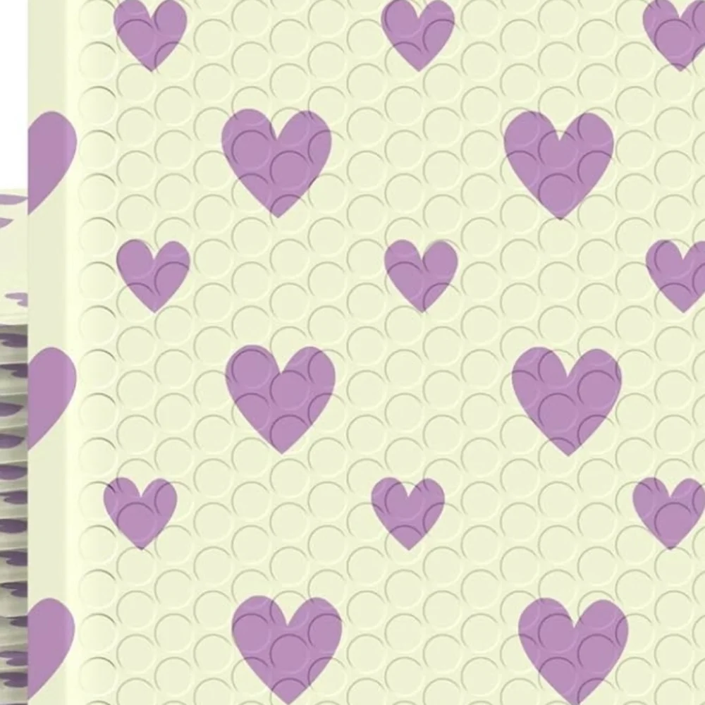 10 New Purple Heart Bubble Mailers